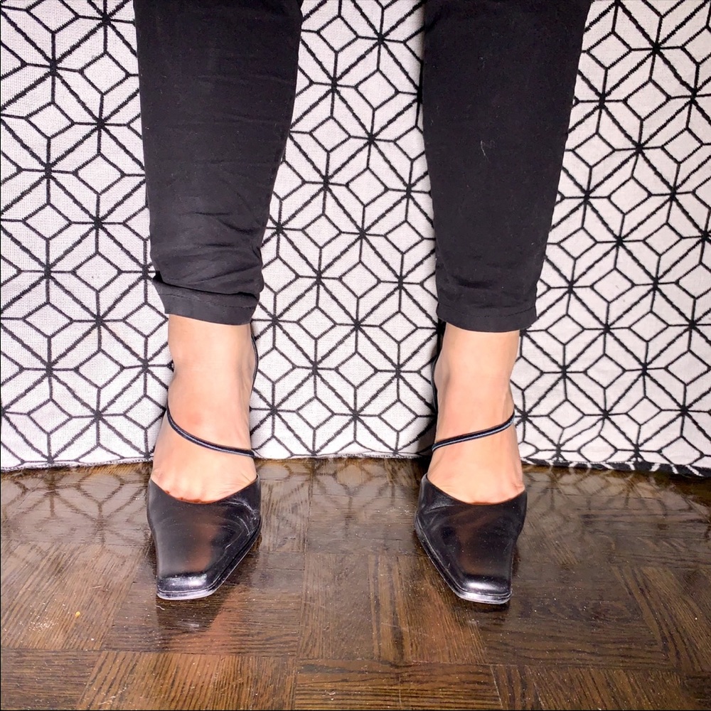 VTG 90’s ALDO Genuine Leather Square Toe Sandal - Picture 2 of 5